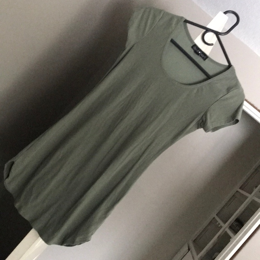 Olive green Derek Heart Dress